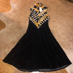 Proenza schooler tie dye velvet dress